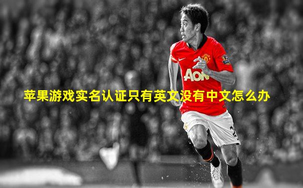 苹果游戏实名认证只有英文没有中文怎么办