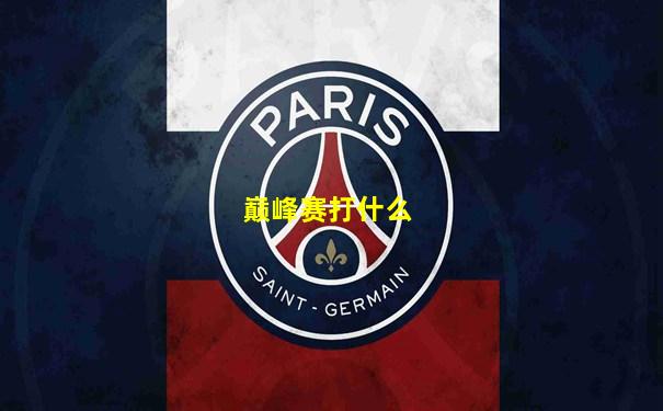 巅峰赛打什么