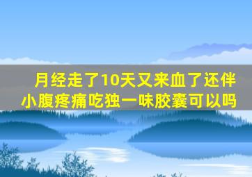 月经走了10天又来血了还伴小腹疼痛吃独一味胶囊可以吗