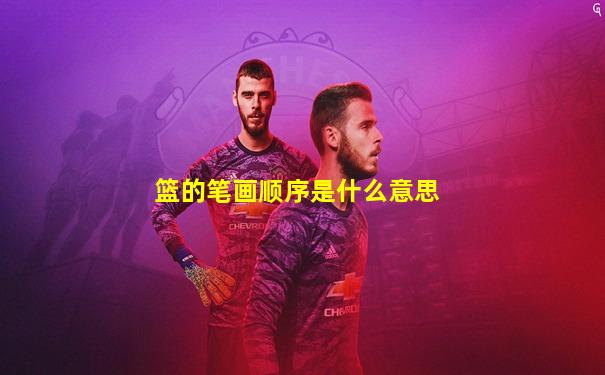 篮的笔画顺序是什么意思