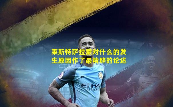 莱斯特萨拉蒙对什么的发生原因作了最精辟的论述
